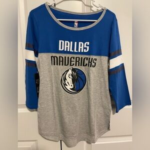 Ultra Game NBA Women’s 3/4 long sleeve 💙 Dallas Mavericks